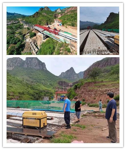公司領導視察雨后施工現(xiàn)場